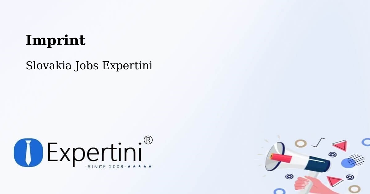Imprint – Hriňová - Slovakia Jobs Expertini